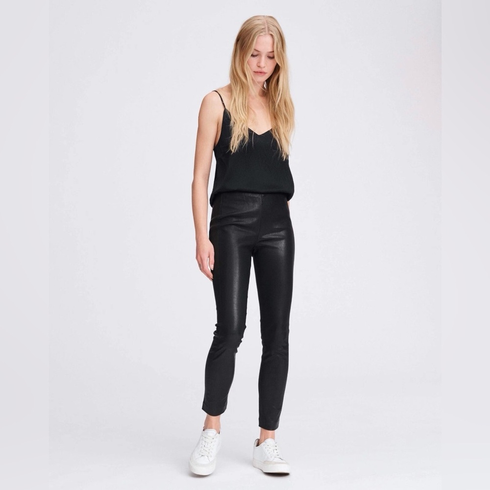 NWT Rag & Bone Simone Lamb Leather Ankle Pants $895 Size 12